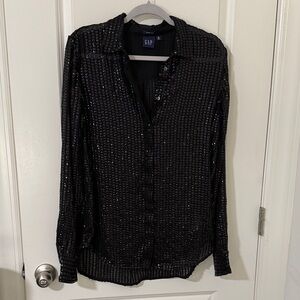 Black sequin shirt